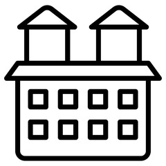 family house icon, simple vector design