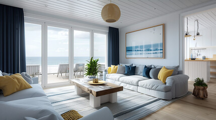 Seaside house living room