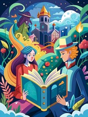 Enchanted Storybook Adventure with Magical Characters