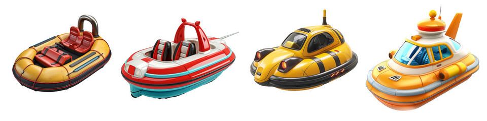 Toy Hovercraft clipart collection, symbol, logos, icons isolated on transparent background