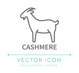 Cashmere Wool Line Icon