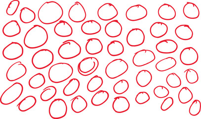 Hand draw doodle circle . Pen circle line stroke, marker scribble. Hand drawn circle , brush drawn circle . brush stroke underline. Chalk pen highlight stroke.