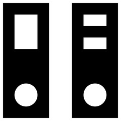 database icon, simple vector design
