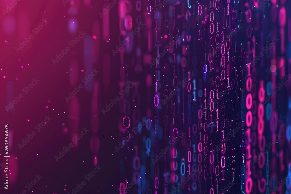 Fototapete digital matrix background with a gradient touch, perfect for tech enthusiasts