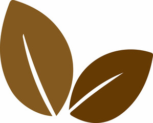 Illustration of simple leaf shape elements