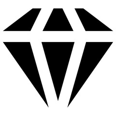 diamond colored icon, simple vector design
