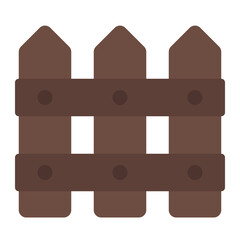 Fence flat icon