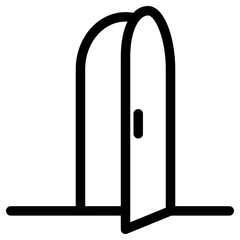 door icon, simple vector design