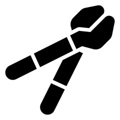 Scissor glyph icon