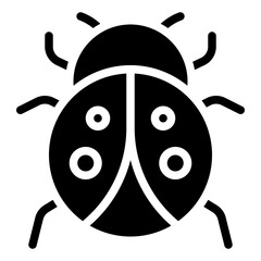 Ladybird glyph icon