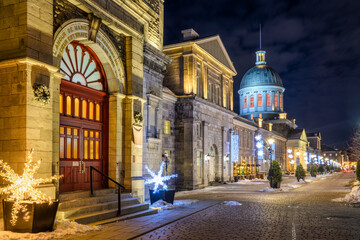 The Bonsecours street in the Old town of Montreal city, Canada - 760663403