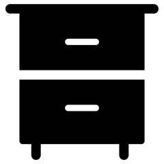 drawer icon, simple vector design