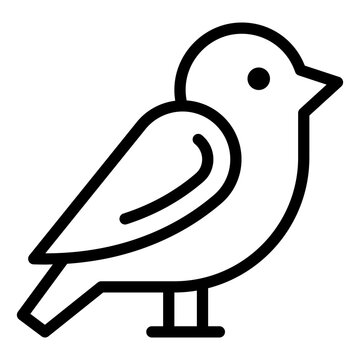 recommend clip art: Bird line icon