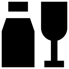 drink icon, simple vector design