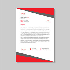 Modern business letterhead template design