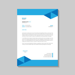 Corporate letterhead template design