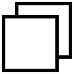duplicate papers icon, simple vector design