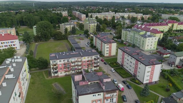 Beautiful Panorama Housing Estate Zgierz Aerial View Poland