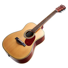 3d illustration guitar red color clipping path