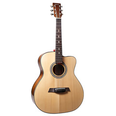 Naklejka premium 3d illustration guitar red color clipping path