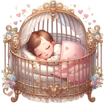 Baby girl cradle on sale