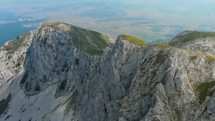 Fototapeta na wymiar Aerial of mountains in park Durmitor, Montenegro