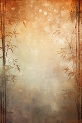 brown bamboo background with grungy text