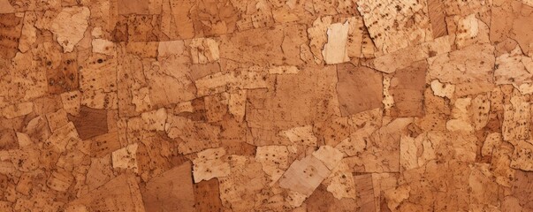 Brown cork wallpaper texture, cork background