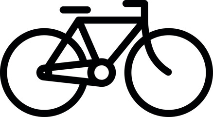 Bicycle line icon. City riding transport symbol - 760675055