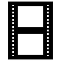 film reel icon, simple vector design