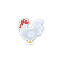 Chicken Icon. Emoji Vector. Colorful Icon. Icon Vector. Icon Design