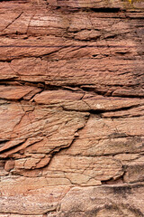 Red brown Stone cliff wall texture 