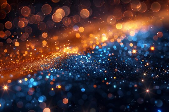 Netherlands or Holland background with dutch flag and colors in glitter and bokeh