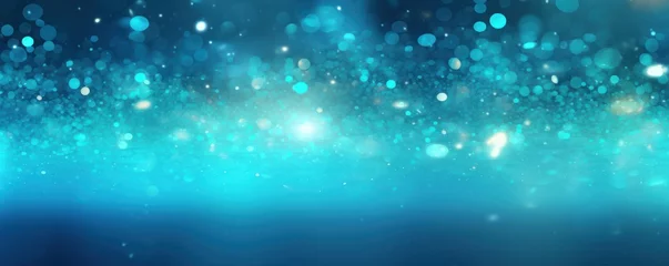  Cyan christmas background with background dots, in the style of cosmic landscape © Zickert