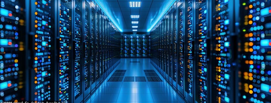 Data Center. A Visual Representation of Server Racks in a Data Center room data center backgrounds