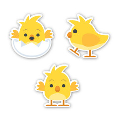 Baby Chick Icon Collection. Emoji Vector. Colorful Icon. Icon Vector. Icon Design