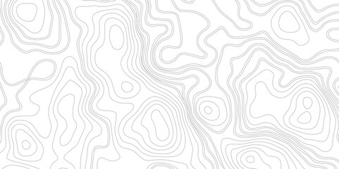 Topographic map patterns, topography line map. Vintage outdoors style. The black on white contours vector topography stylized height of the lines map.