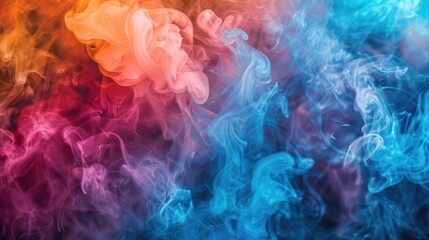 Fototapeta premium colorful smoke background Beautiful color gradients, modern, beautiful, eye-catching.
