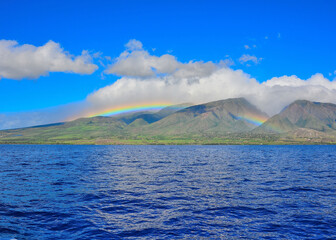Obraz premium Rainbow over Maui, HI, November
