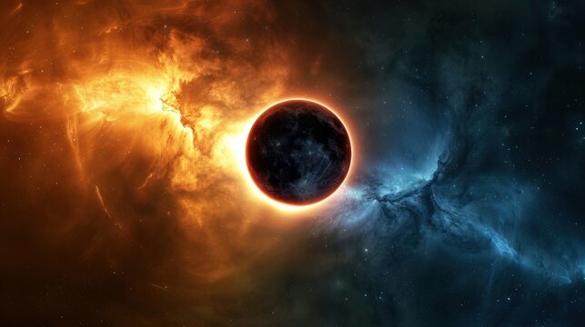  Images of astronomical phenomena, solar eclipses, emphasize presentation of beauty. and the rarity of the phenomenon 