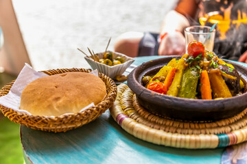 moroccan taijin on a plate
