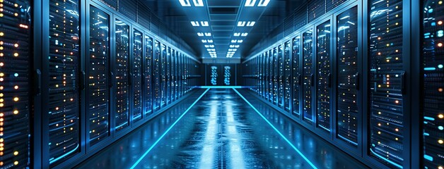 Data Center. A Visual Representation of Server Racks in a Data Center room data center backgrounds