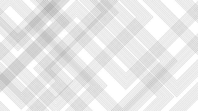Abstract white and black lines pattern technology on black background. Illustration of the pattern of gray lines on white background with technology futuristic concept.