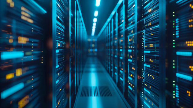 Advanced technology computer server room server rack server machine