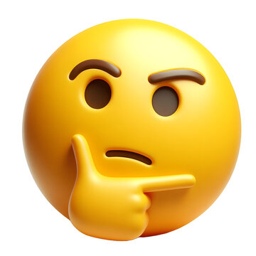 Naklejki Thinking smiley face
