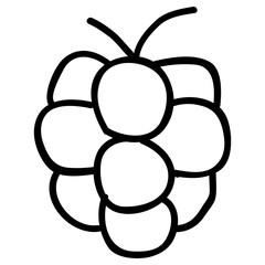 grapes icon, simple vector design