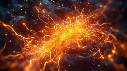 Energy explodes as vibrant nebulae ignite the universe