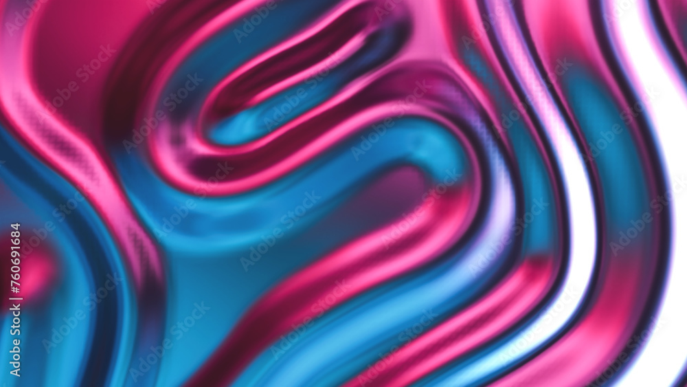 Poster iridescent holographic texture background. 3d rendering