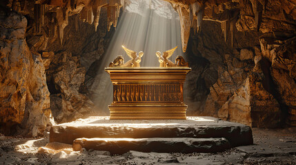 Obraz premium Illustration about Ark of the covenant.