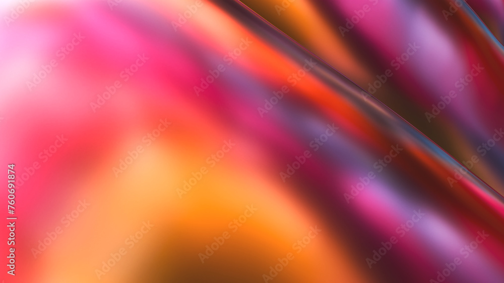 Poster iridescent holographic texture background. 3d rendering